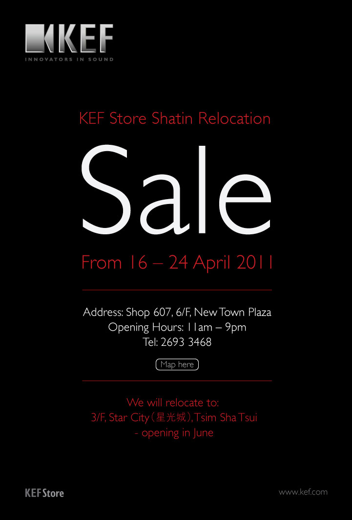 KEF Shatin Relocation SALE