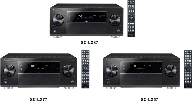 PIONEER 最新設計 AV 擴音機 SC-LX87 / SC-LX77 / SC-LX57