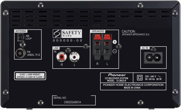 付属品完備】 パイオニア CDミニコンポーネントシステム X-CM32BT-W-