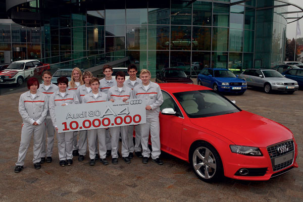 第 1000 萬部 Audi A4 車系出廠
