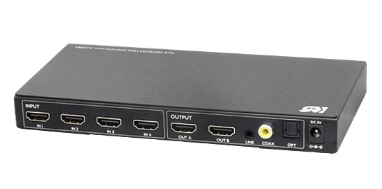 RATOC Systems 推出全新四入二出的 1080P HDMI 選擇器 RP-HDSW42A