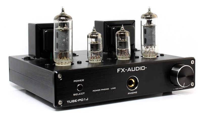 FX-AUDIO 發布純A 類單端真空管合併式放大器TUBE-P01J 標準版的推出